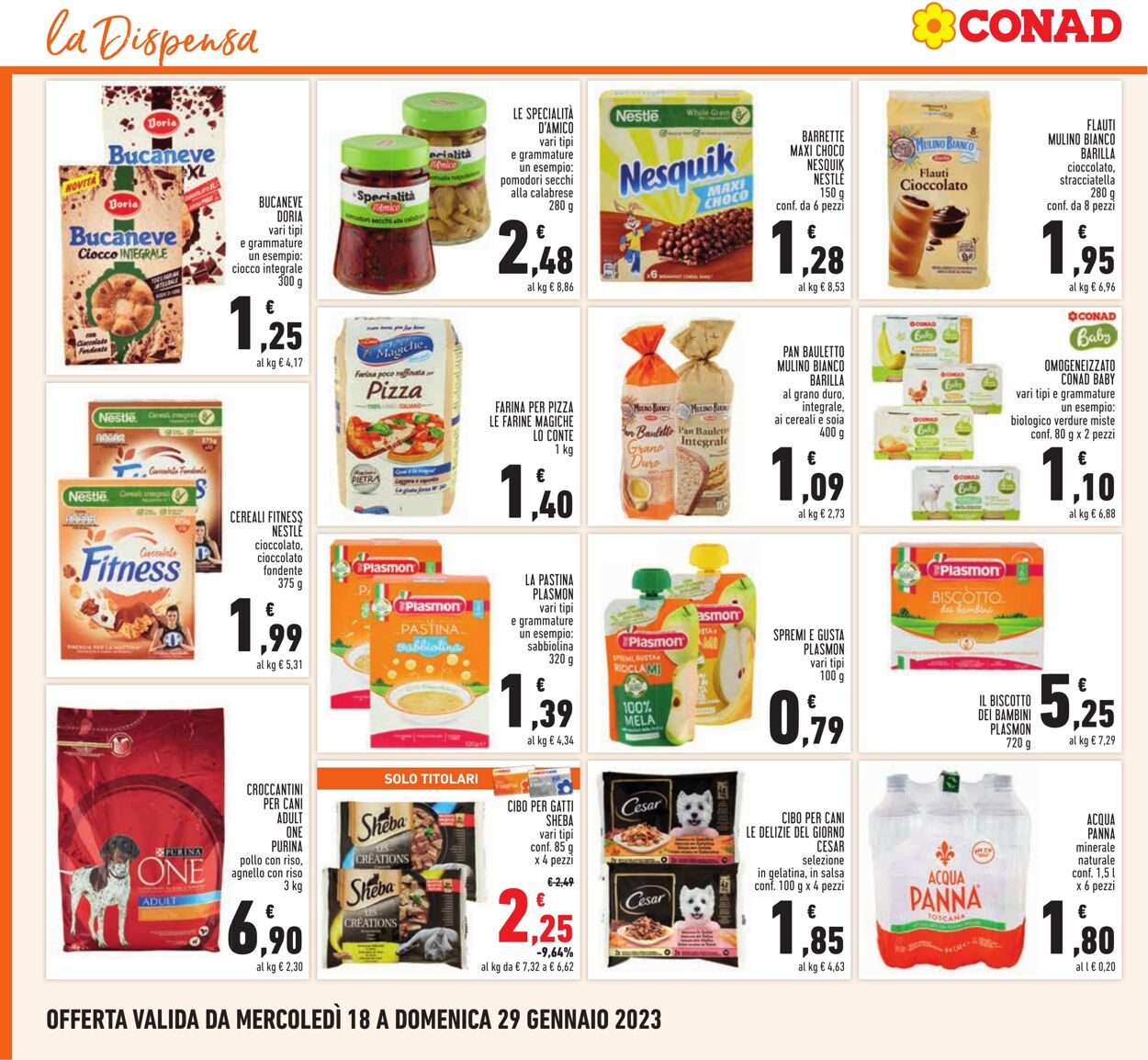 Volantino Conad 18.01.2023 - 29.01.2023