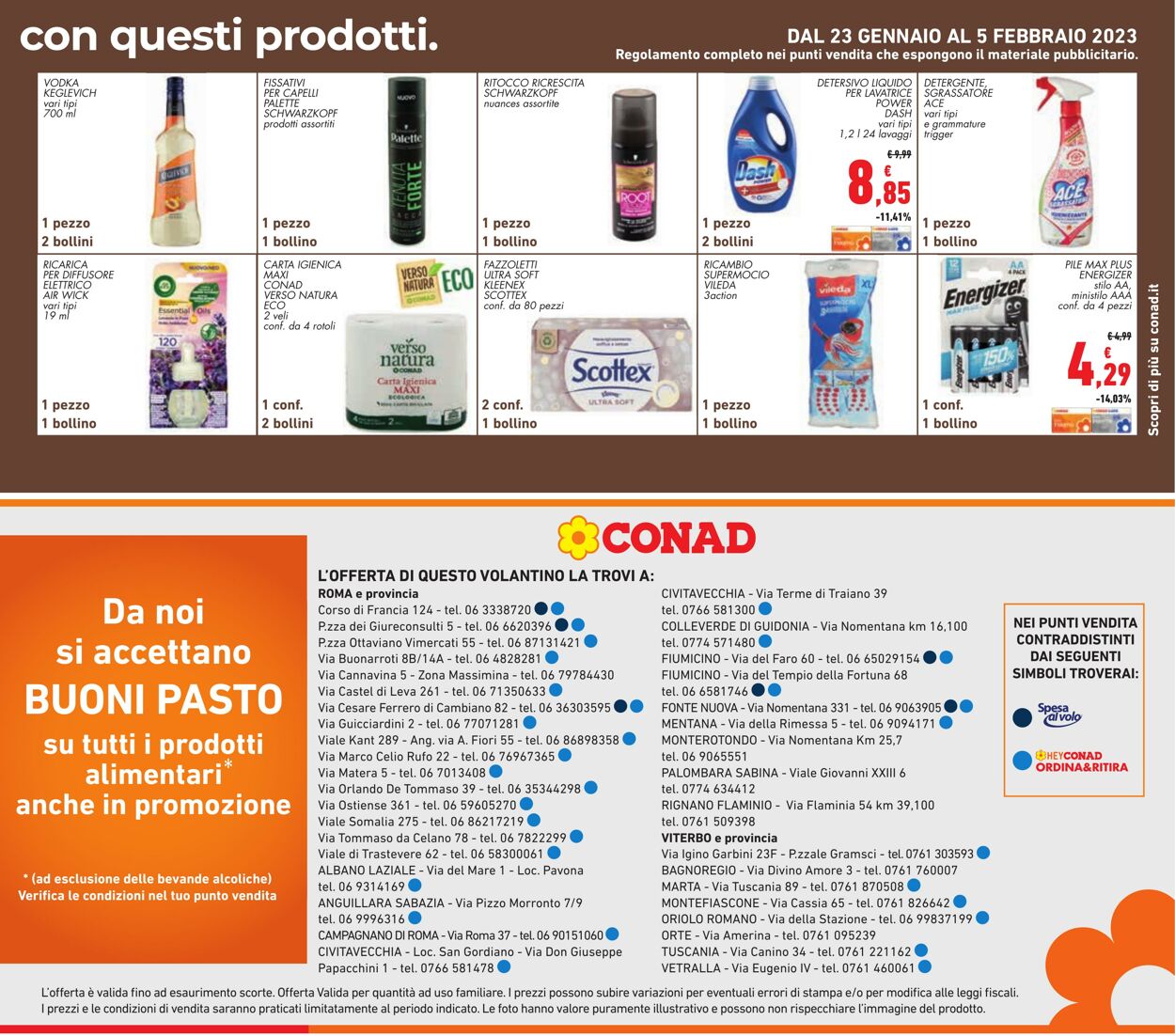 Volantino Conad 18.01.2023 - 29.01.2023