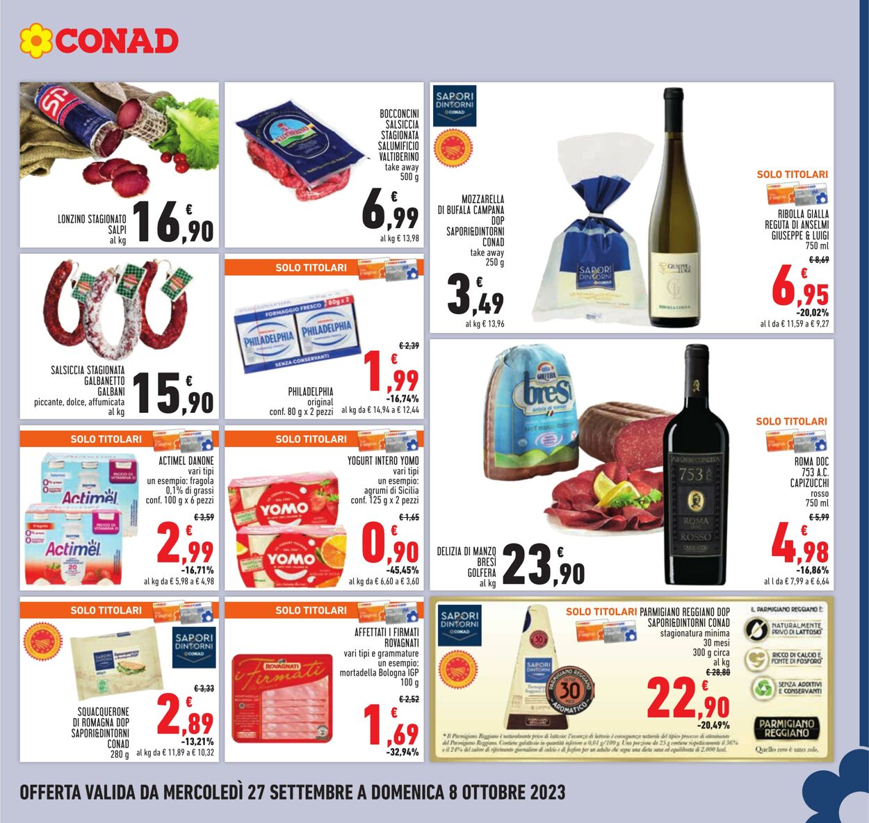 Volantino Conad 27.09.2023 - 08.10.2023