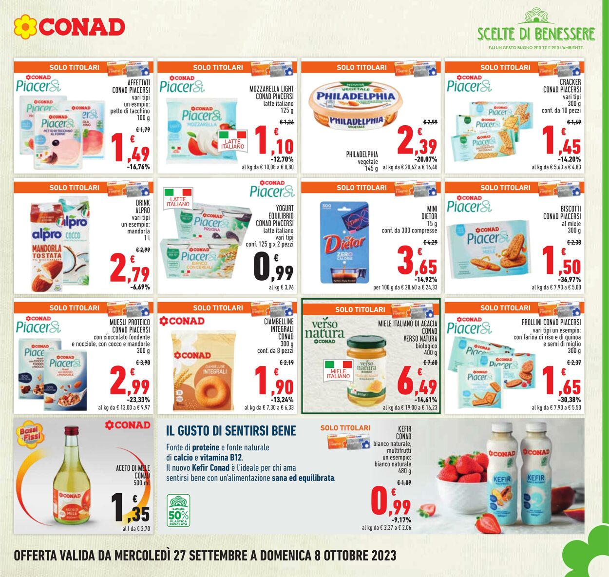 Volantino Conad 27.09.2023 - 08.10.2023