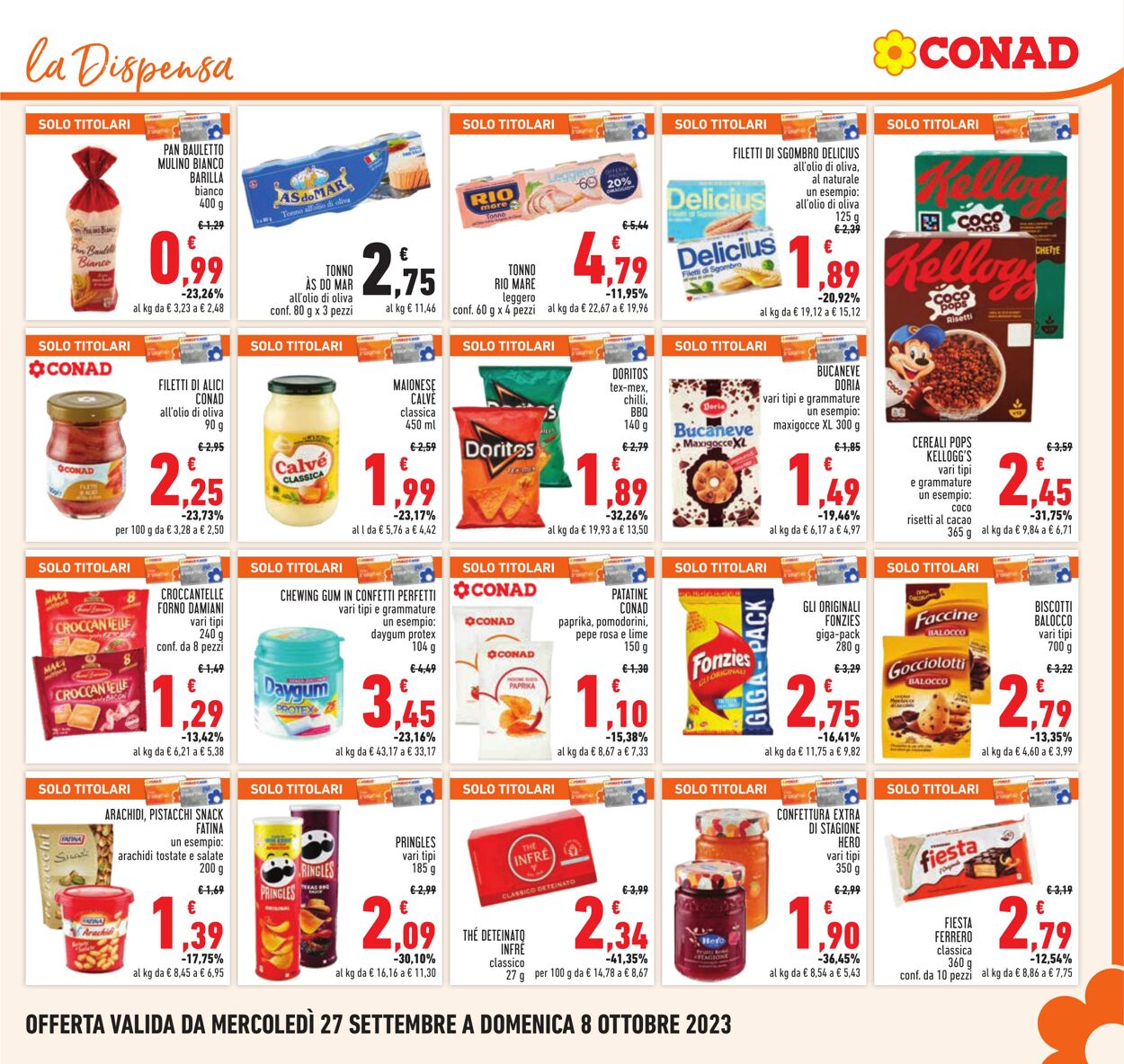 Volantino Conad 27.09.2023 - 08.10.2023