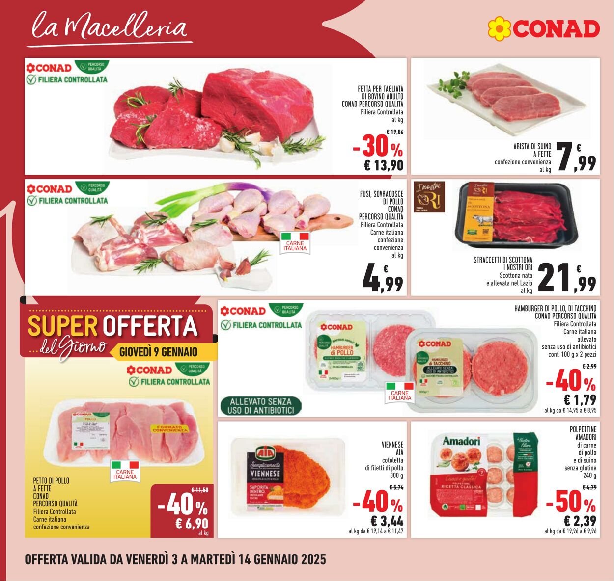 Volantino Conad 03.01.2025 - 14.01.2025