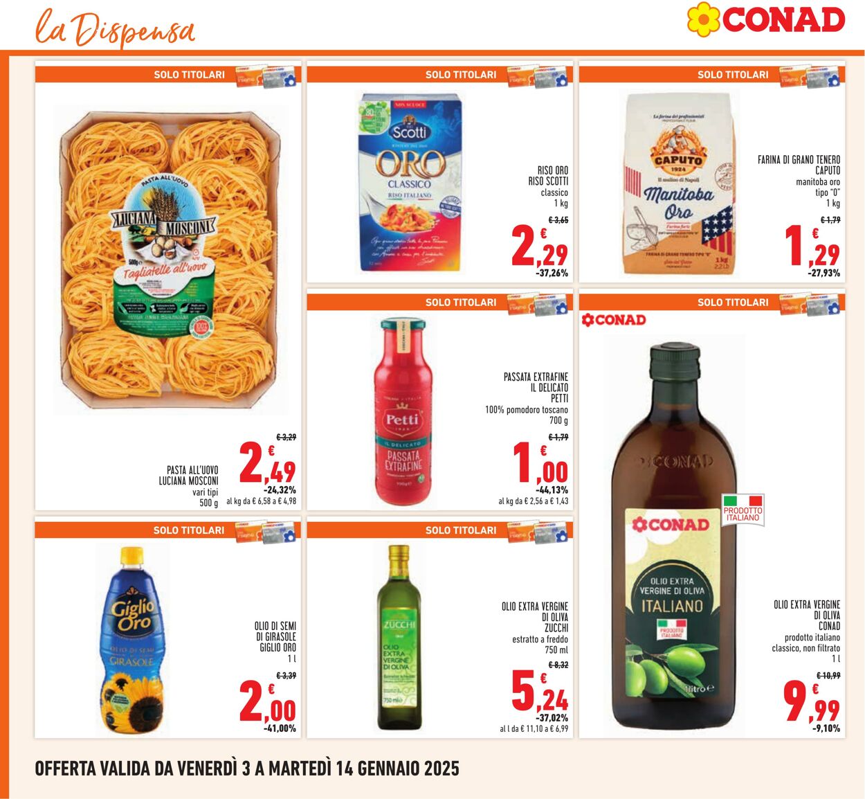 Volantino Conad 03.01.2025 - 14.01.2025