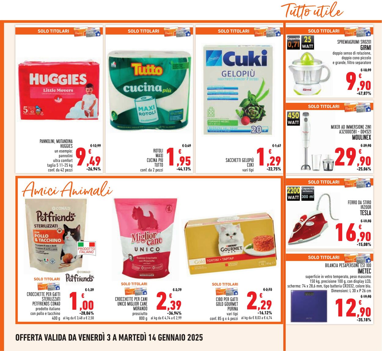 Volantino Conad 03.01.2025 - 14.01.2025