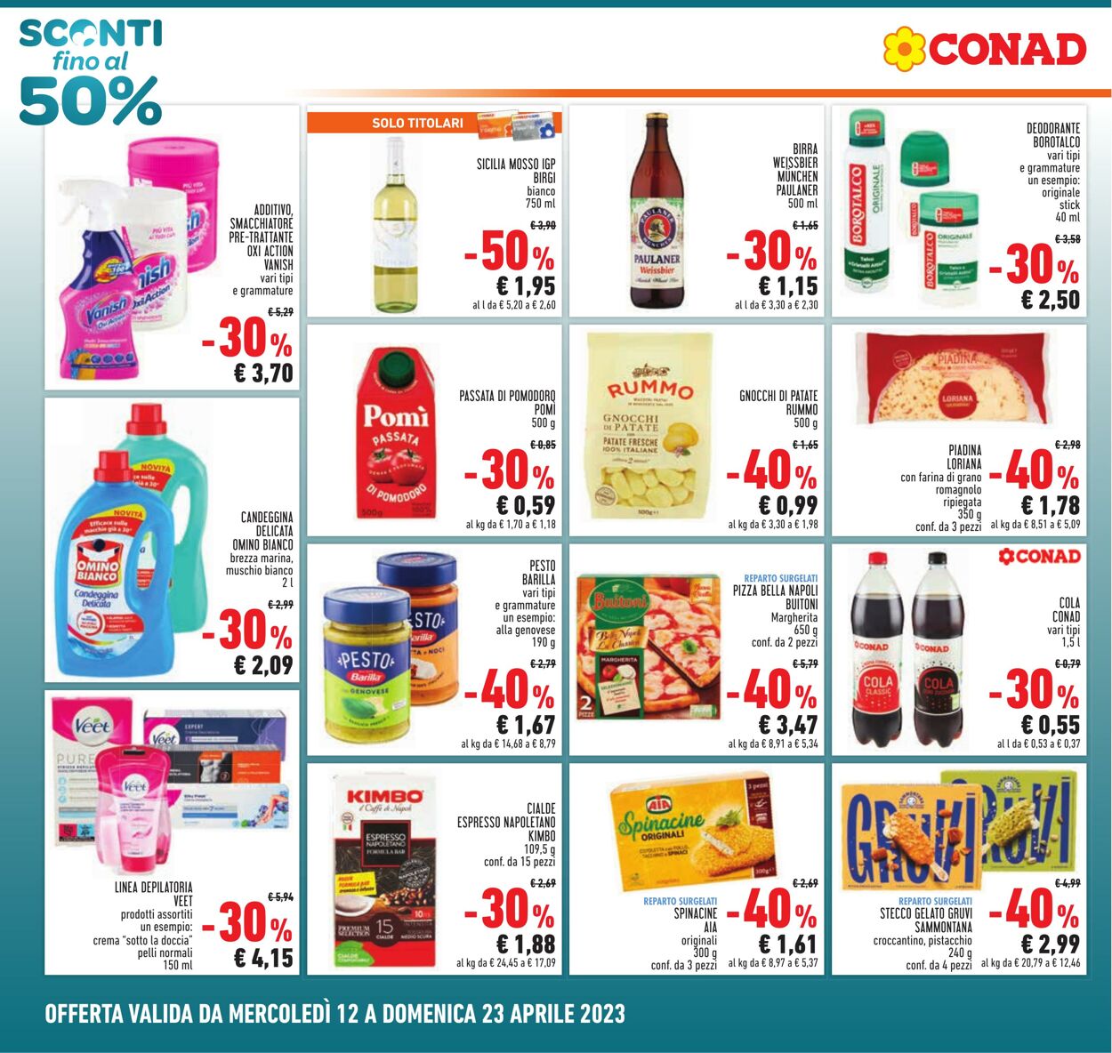 Volantino Conad 12.04.2023 - 23.04.2023