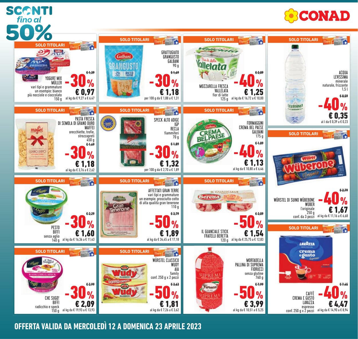 Volantino Conad 12.04.2023 - 23.04.2023