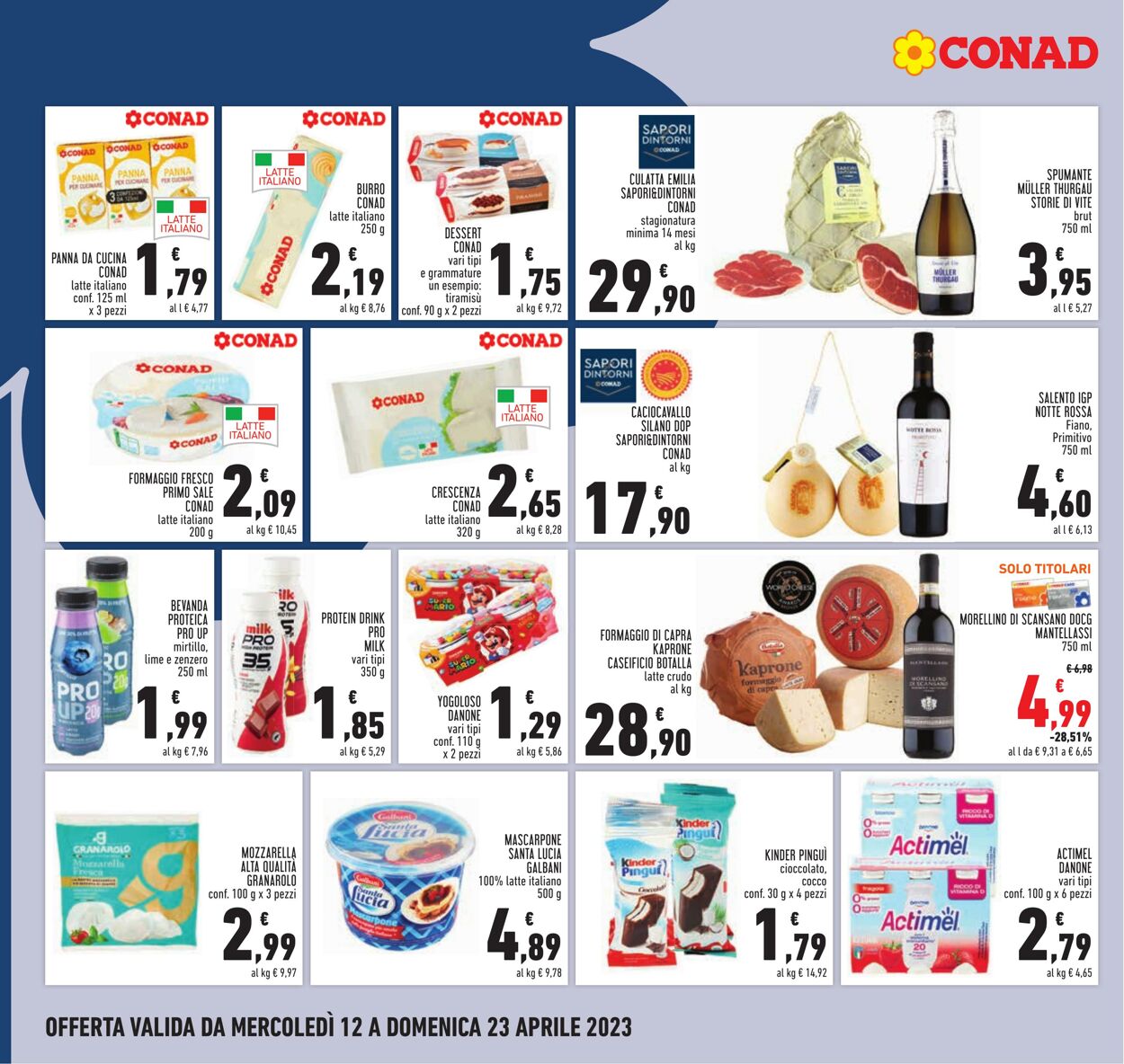 Volantino Conad 12.04.2023 - 23.04.2023