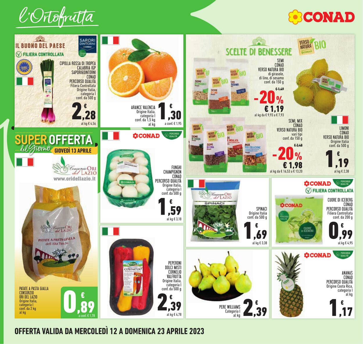 Volantino Conad 12.04.2023 - 23.04.2023