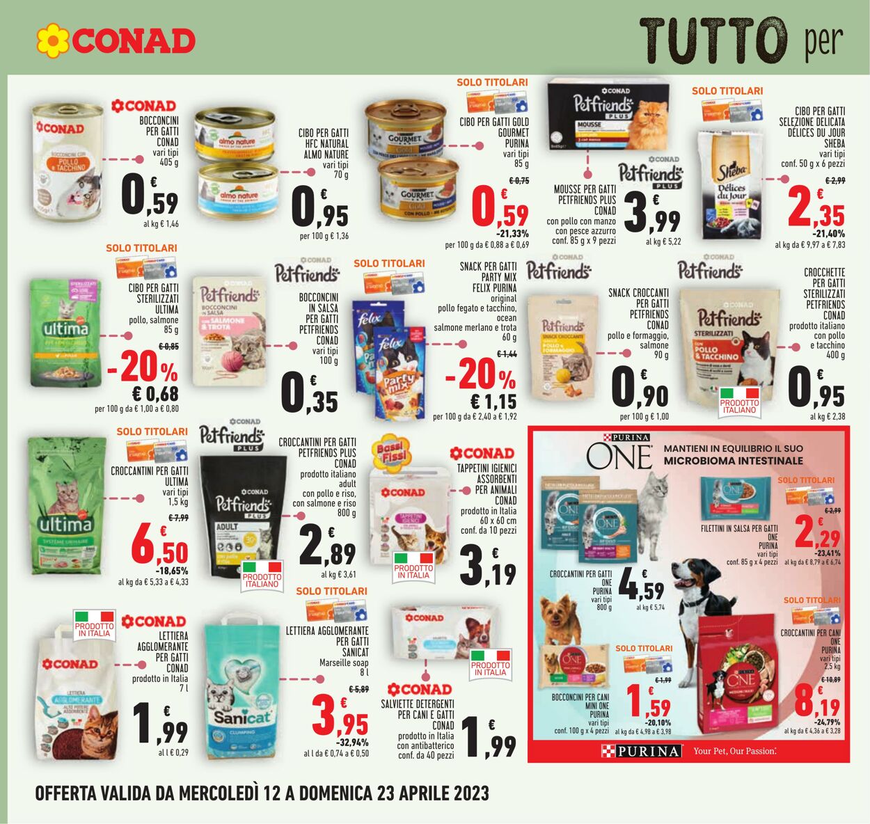 Volantino Conad 12.04.2023 - 23.04.2023