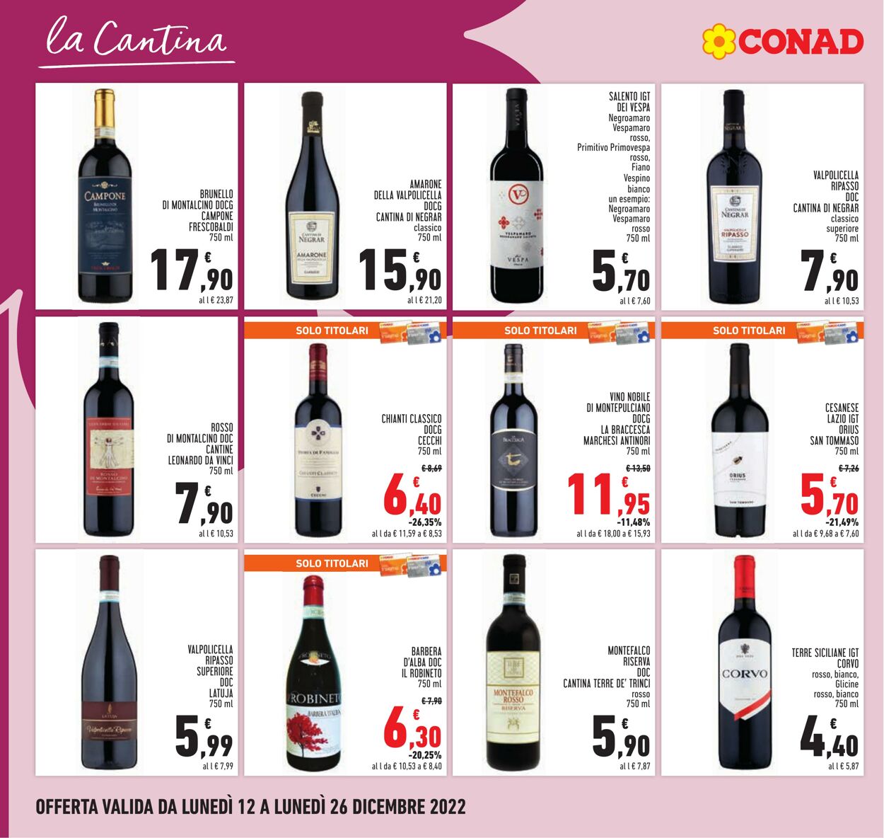 Volantino Conad 12.12.2022 - 26.12.2022