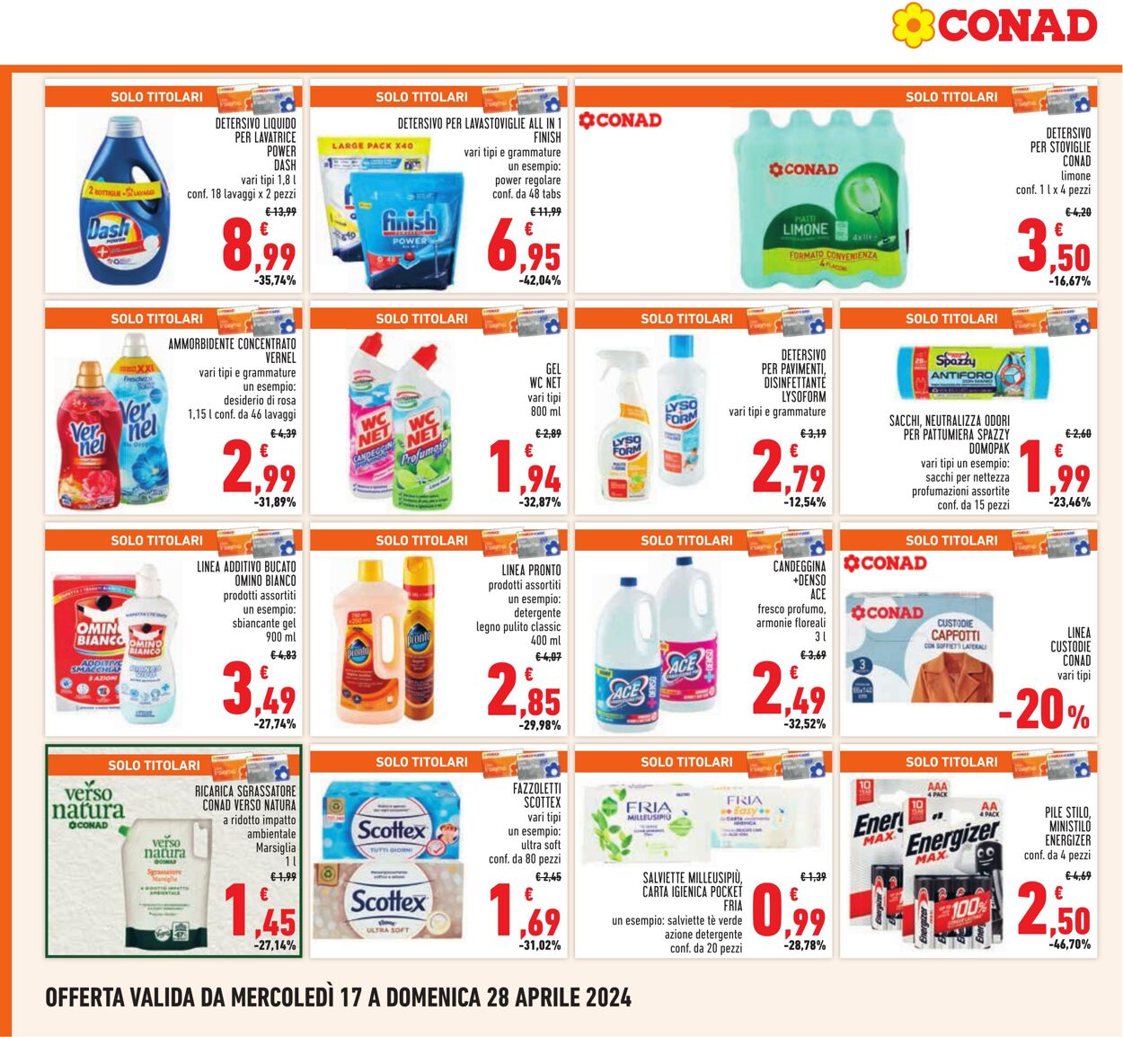 Volantino Conad 17.04.2024 - 28.04.2024