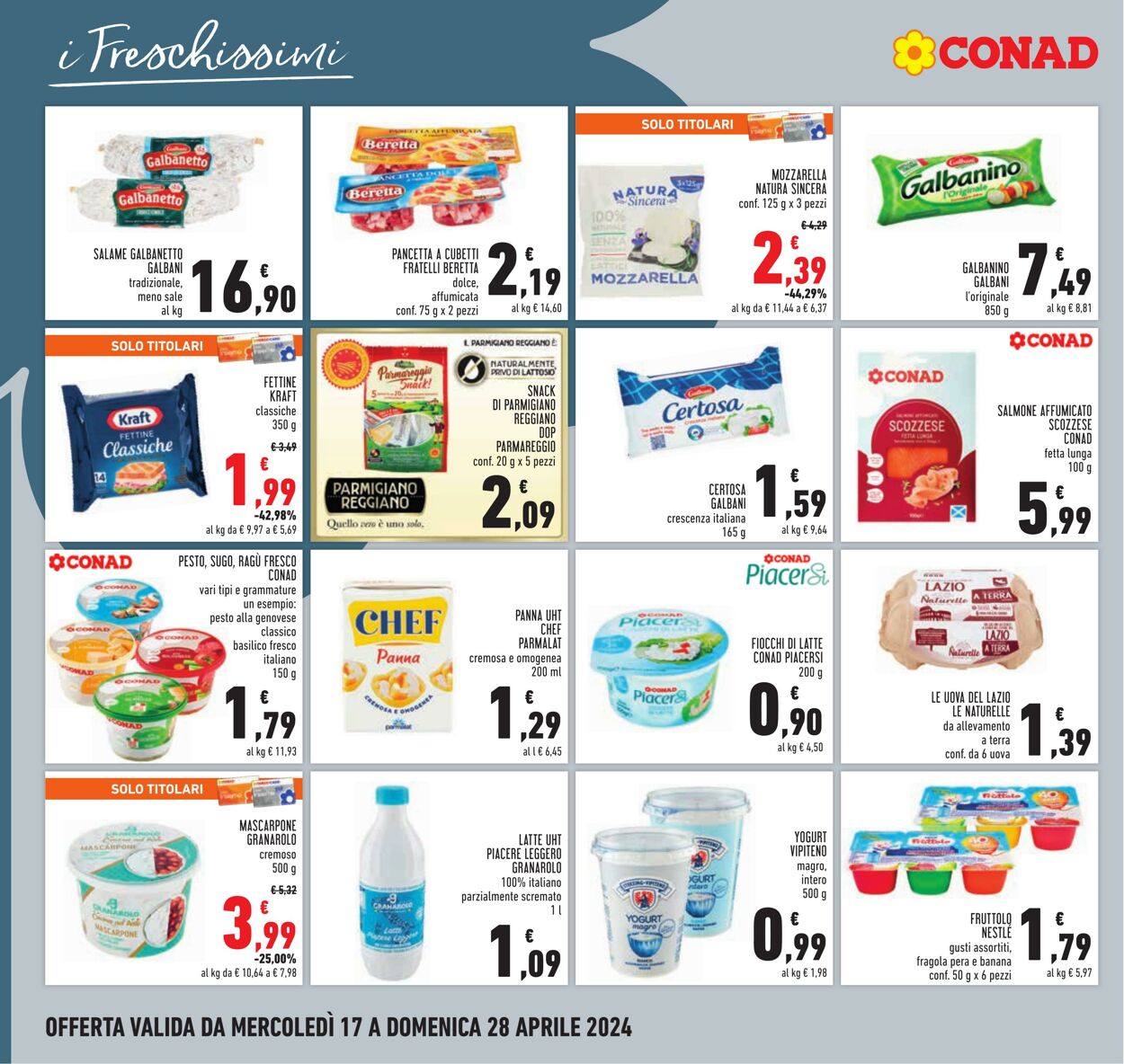 Volantino Conad 17.04.2024 - 28.04.2024