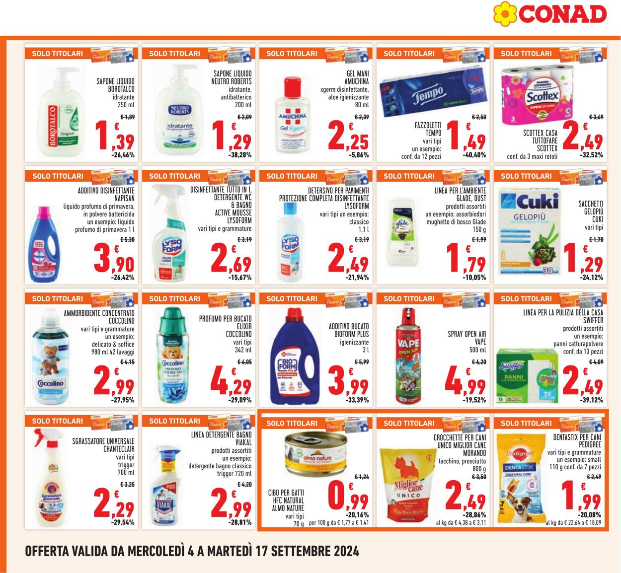 Volantino Conad 04.09.2024 - 17.09.2024