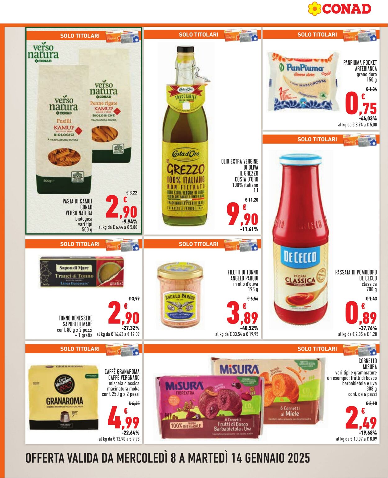 Volantino Conad 08.01.2025 - 14.01.2025