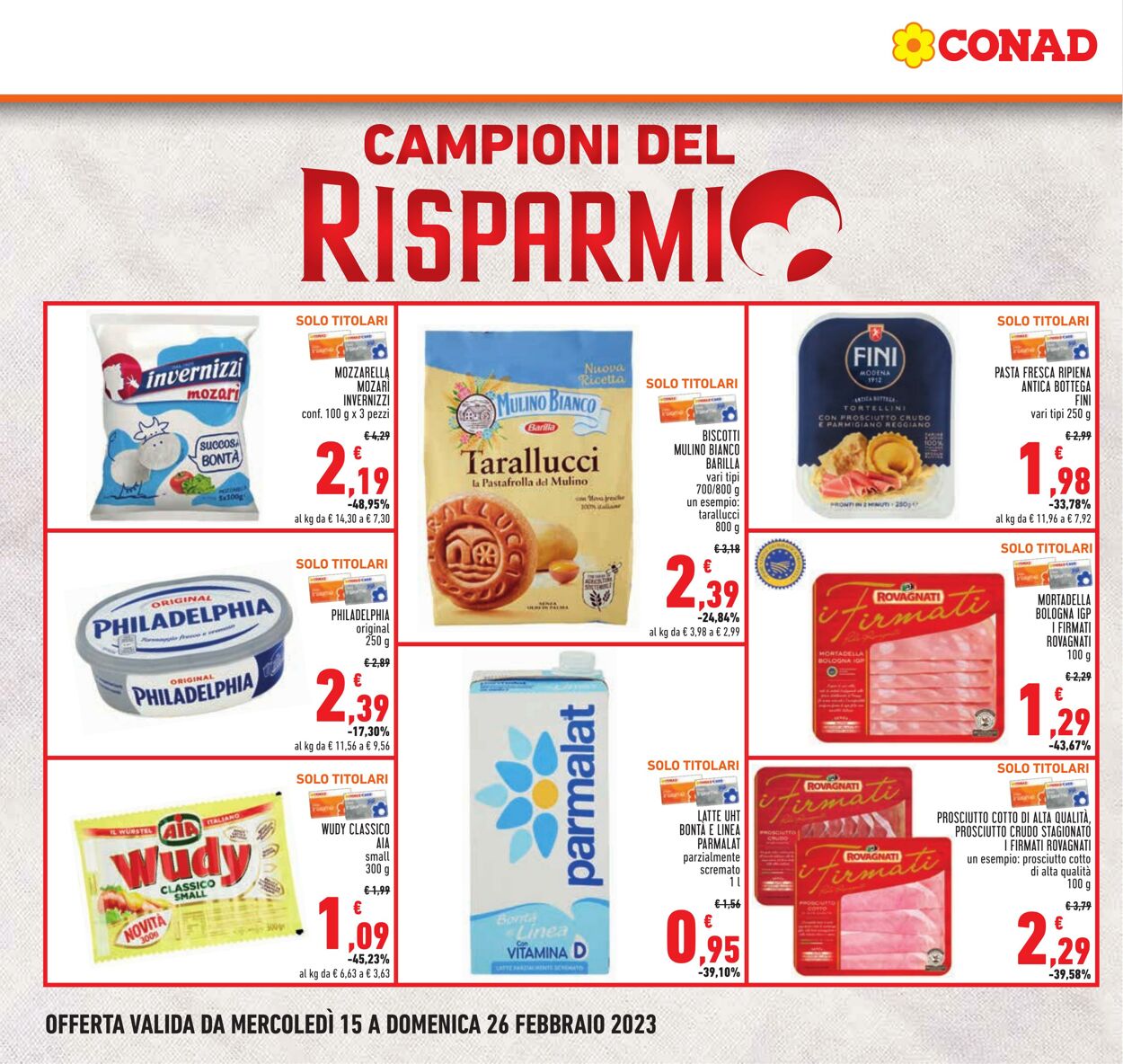 Volantino Conad 15.02.2023 - 26.02.2023