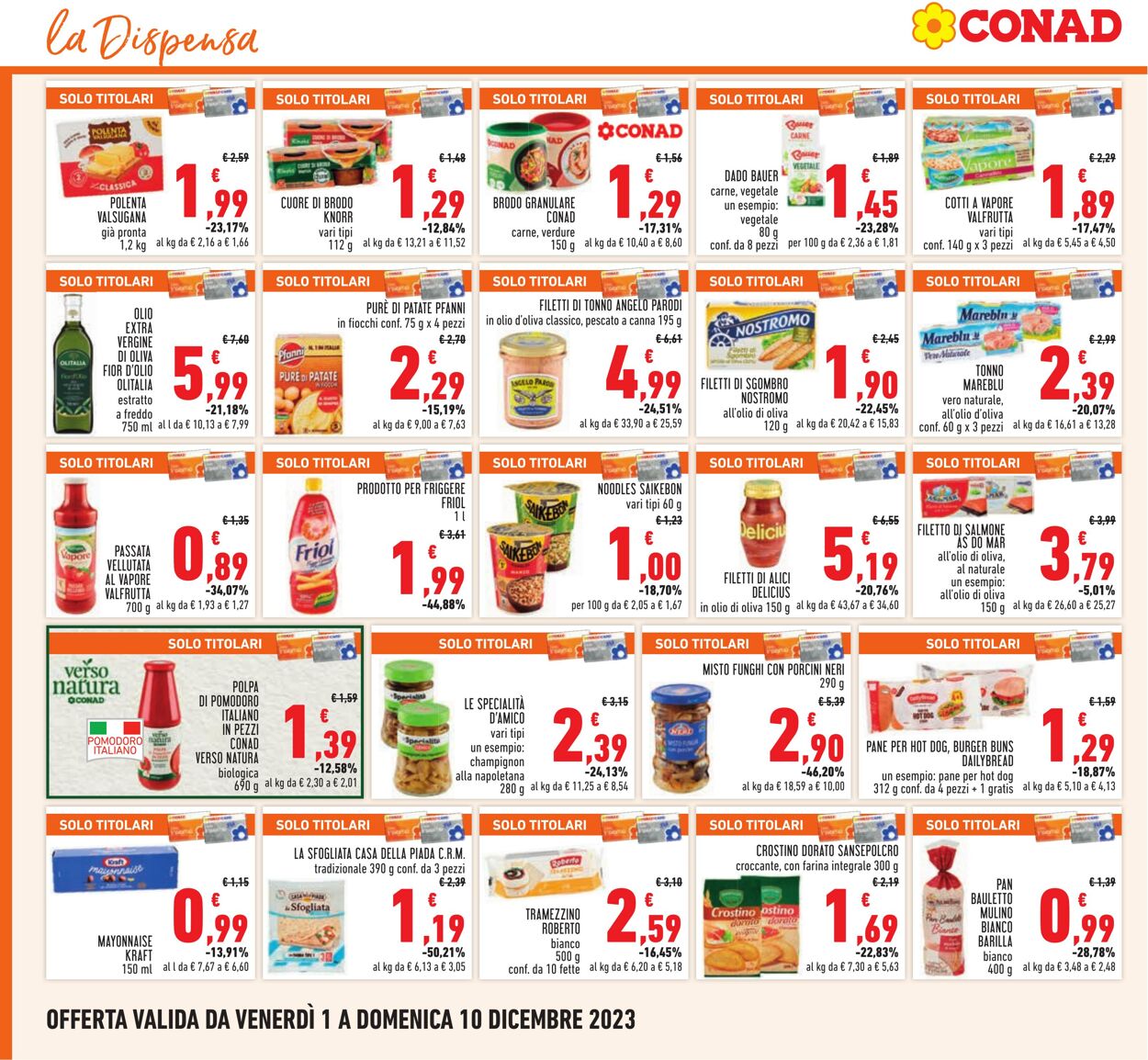 Volantino Conad 01.11.2023 - 10.12.2023