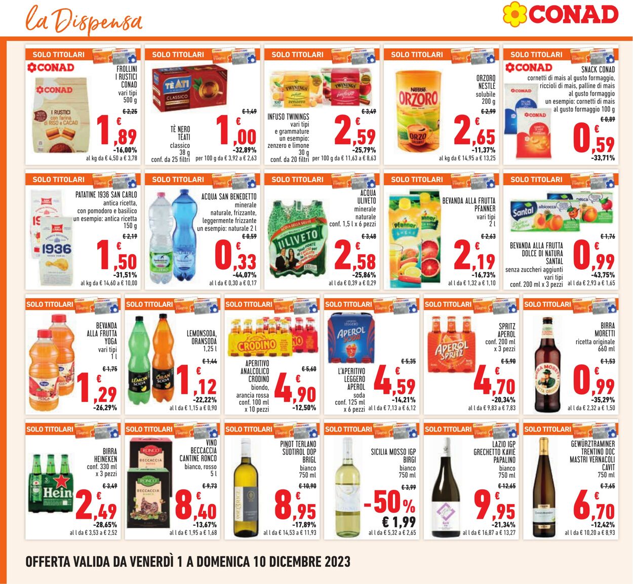 Volantino Conad 01.11.2023 - 10.12.2023