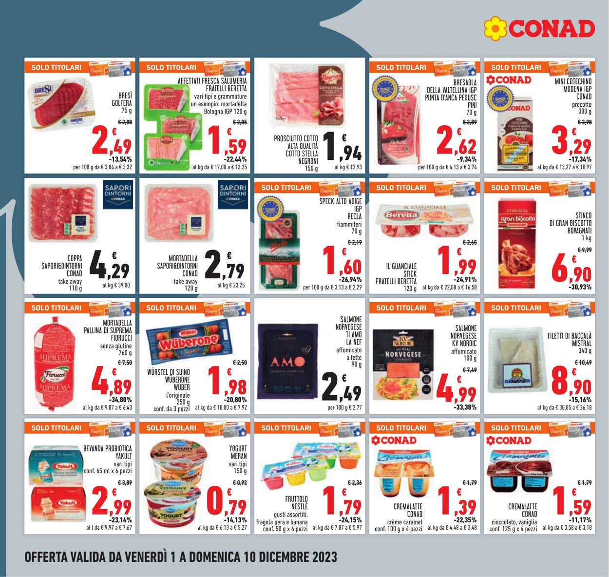 Volantino Conad 01.11.2023 - 10.12.2023