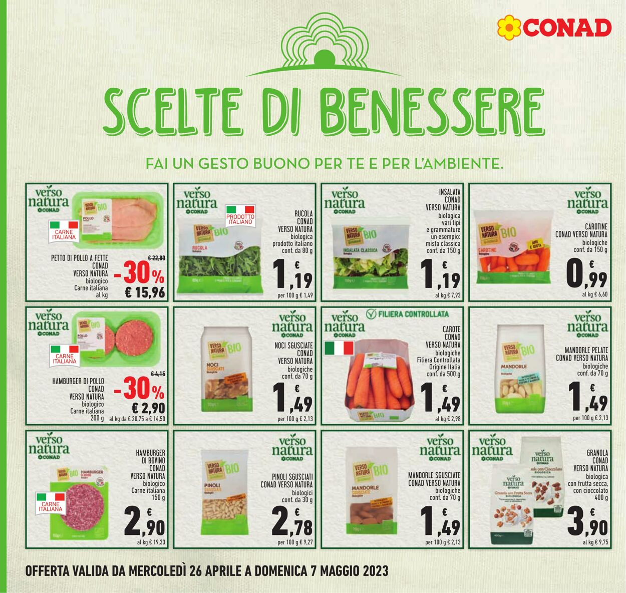 Volantino Conad 26.04.2023 - 07.05.2023