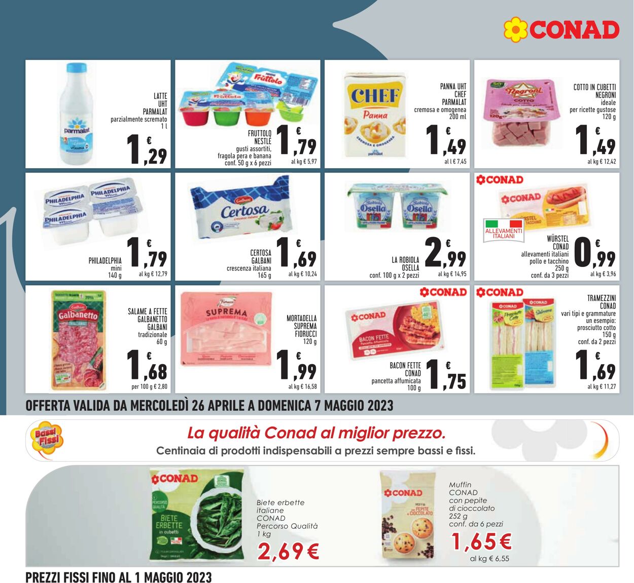 Volantino Conad 26.04.2023 - 07.05.2023