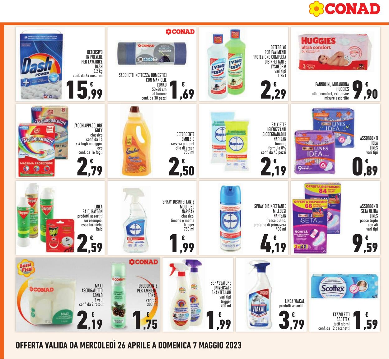 Volantino Conad 26.04.2023 - 07.05.2023