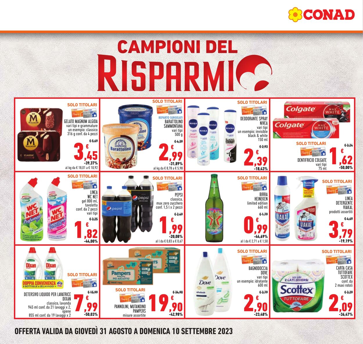 Volantino Conad 31.08.2023 - 10.09.2023