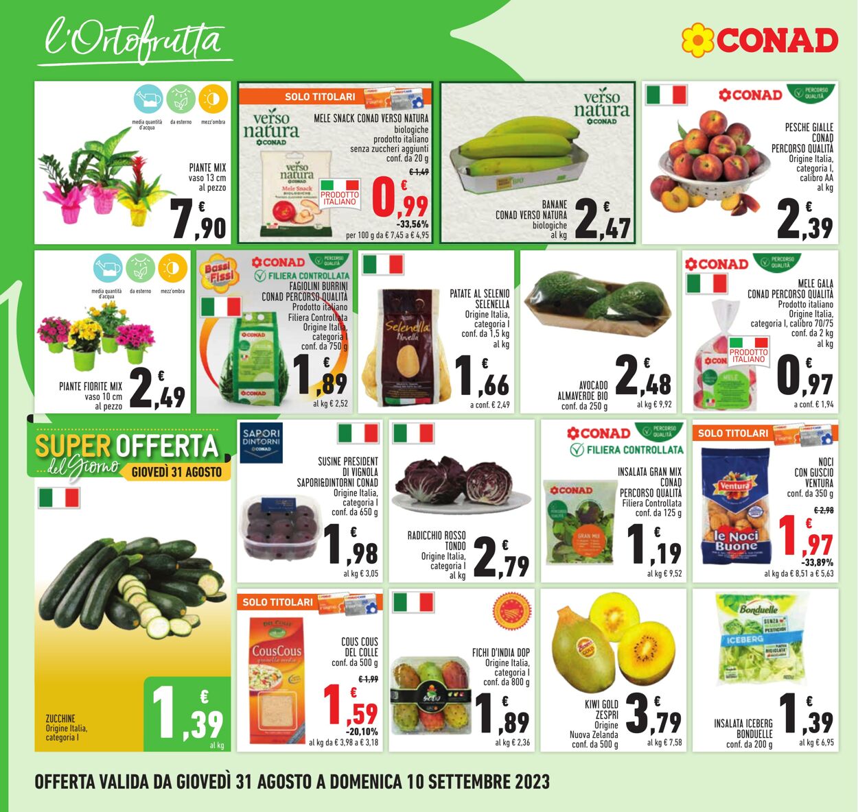 Volantino Conad 31.08.2023 - 10.09.2023