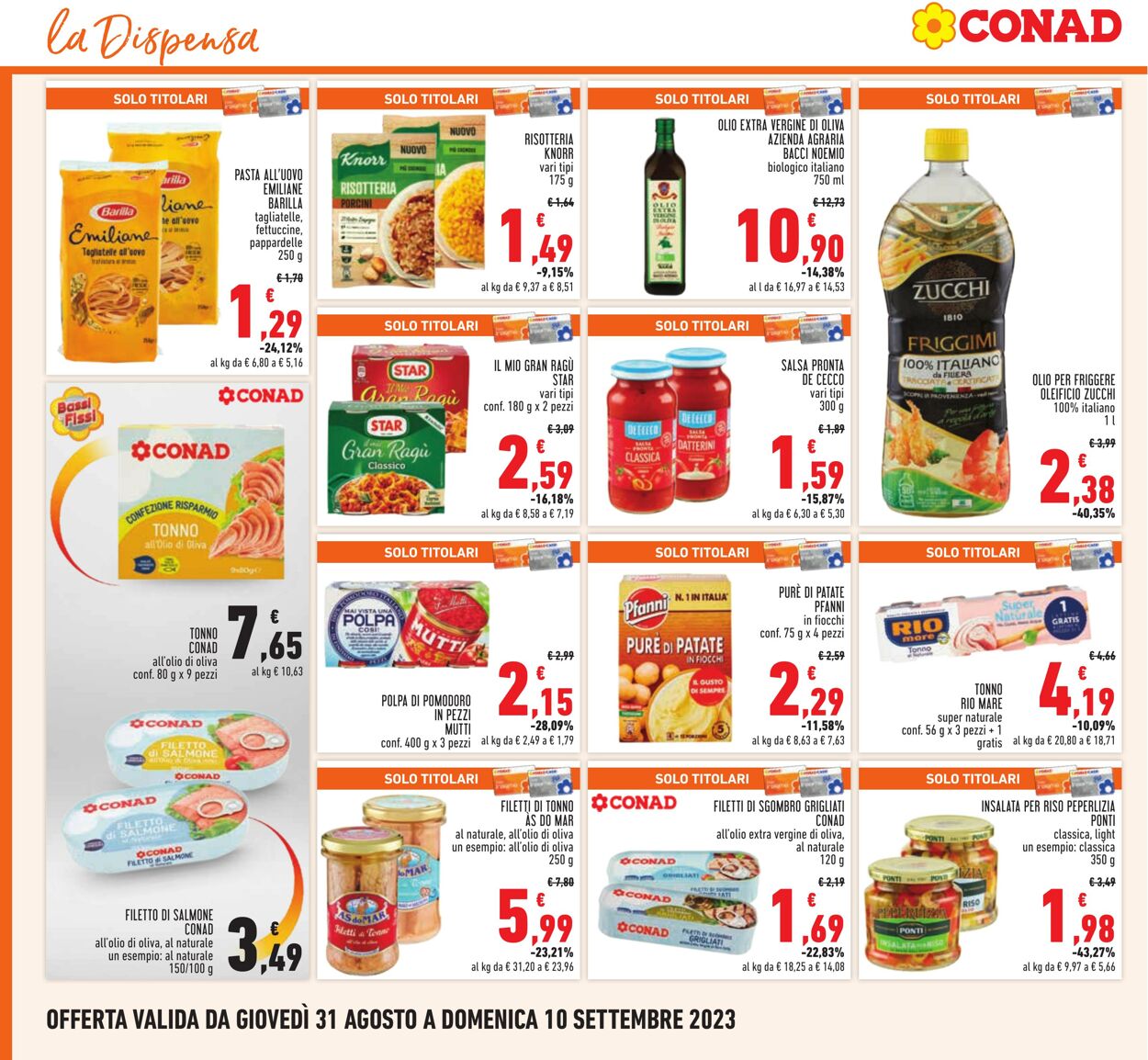 Volantino Conad 31.08.2023 - 10.09.2023