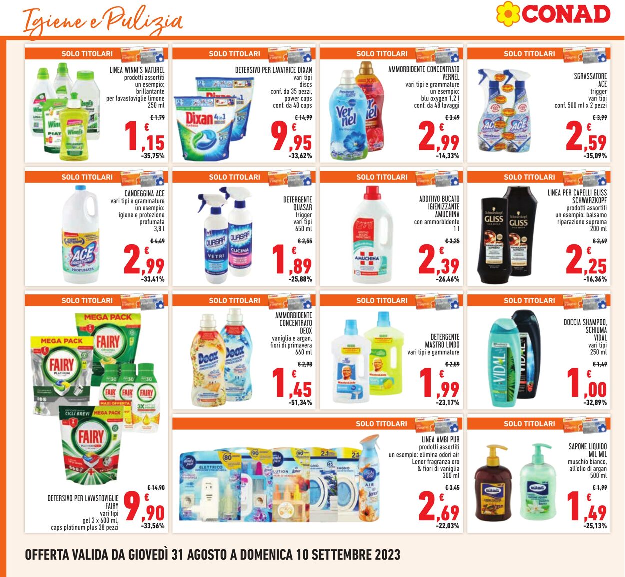 Volantino Conad 31.08.2023 - 10.09.2023