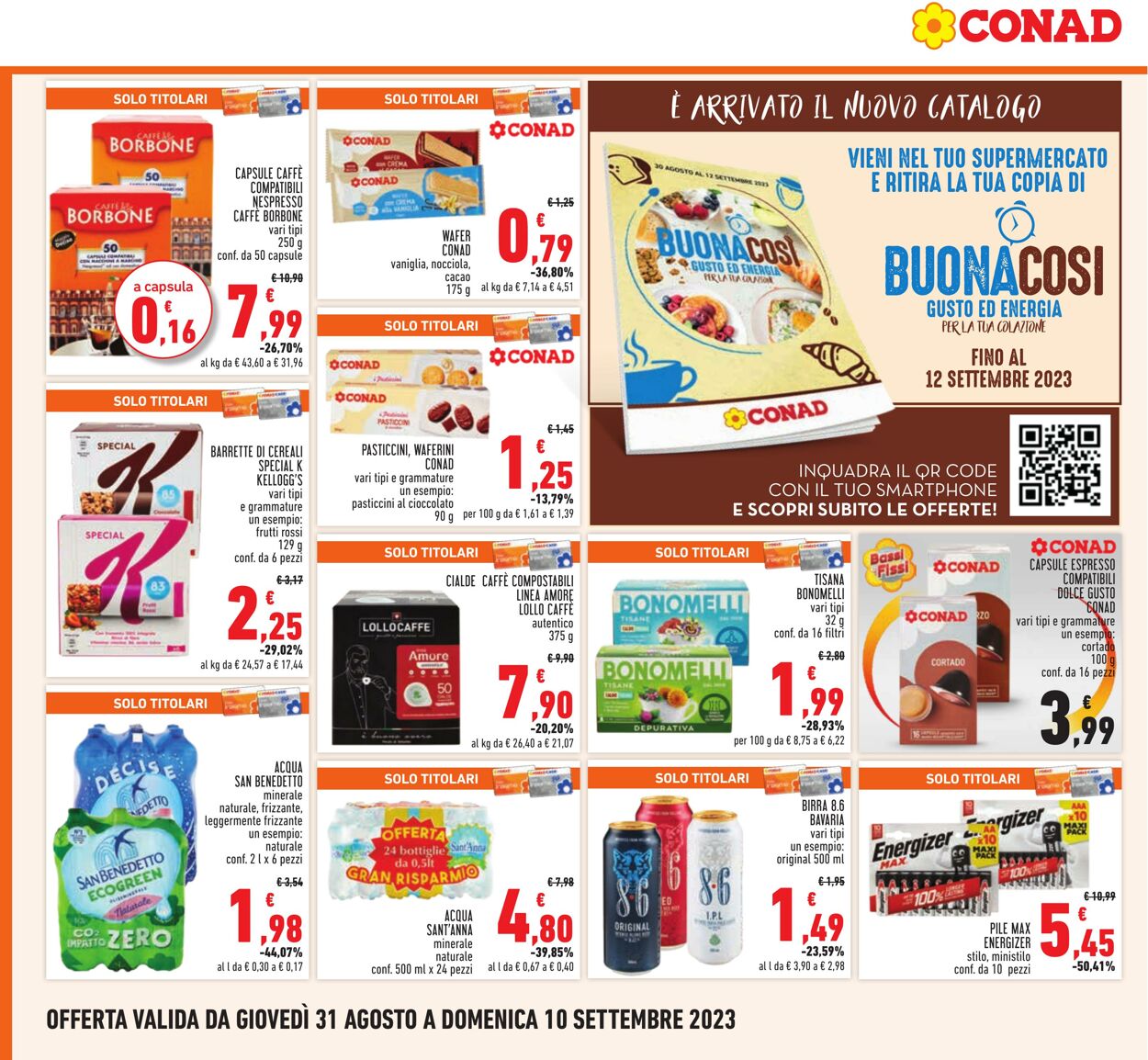 Volantino Conad 31.08.2023 - 10.09.2023