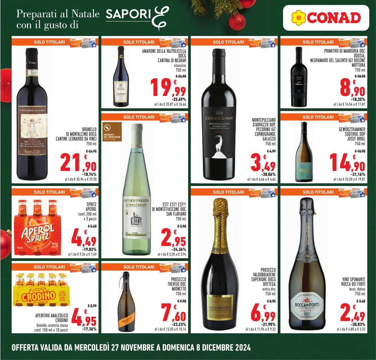 Volantino Conad 27.11.2024 - 08.12.2024