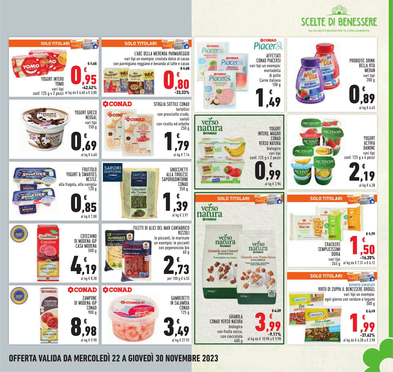 Volantino Conad 22.11.2023 - 30.11.2023