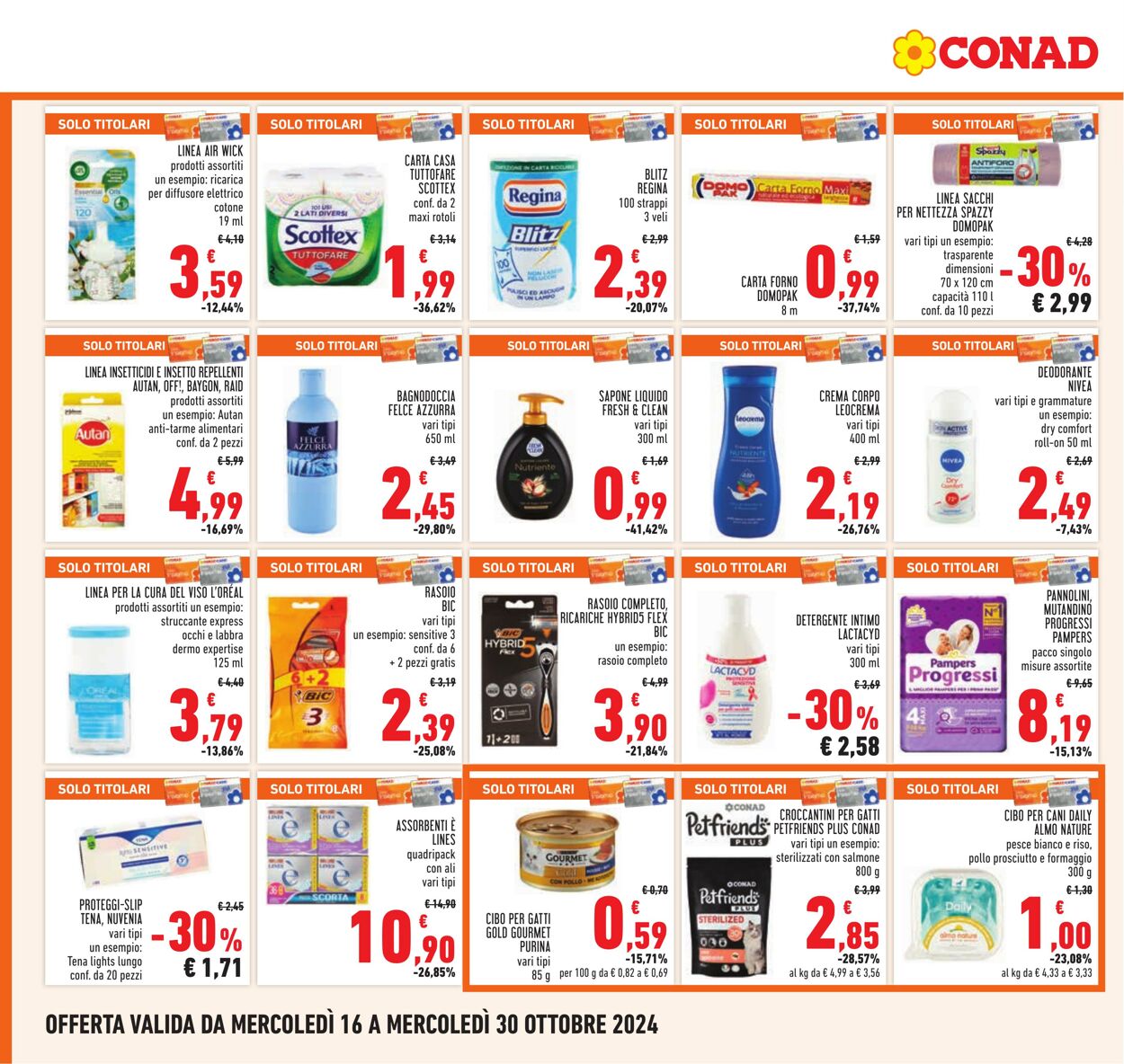 Volantino Conad 16.10.2024 - 30.10.2024