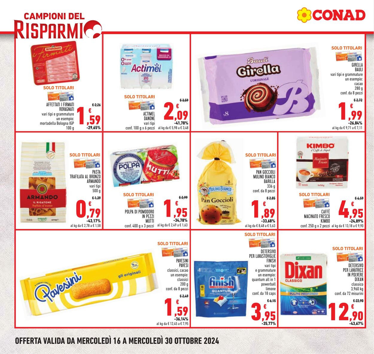 Volantino Conad 16.10.2024 - 30.10.2024