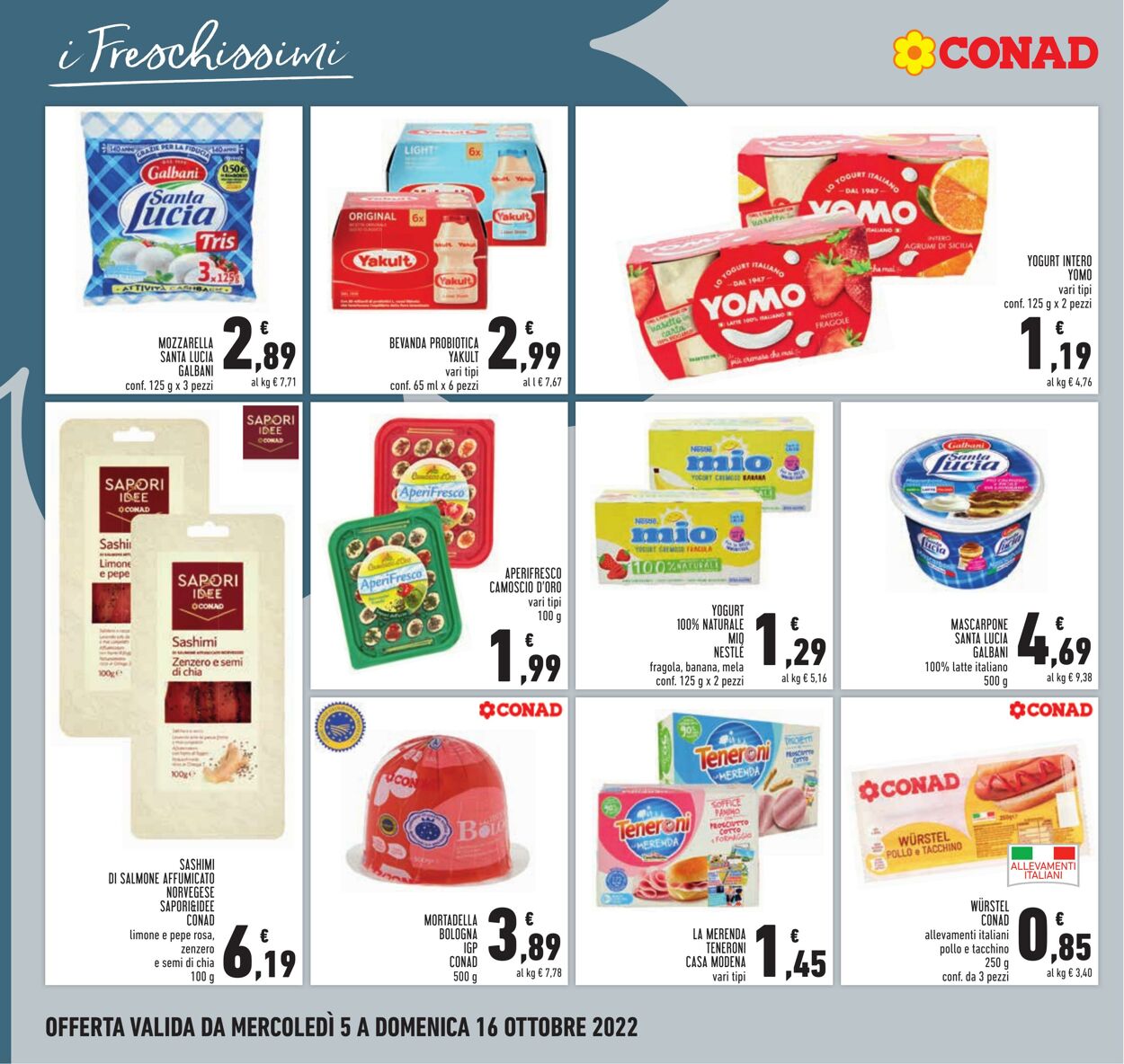 Volantino Conad 05.10.2022 - 16.10.2022