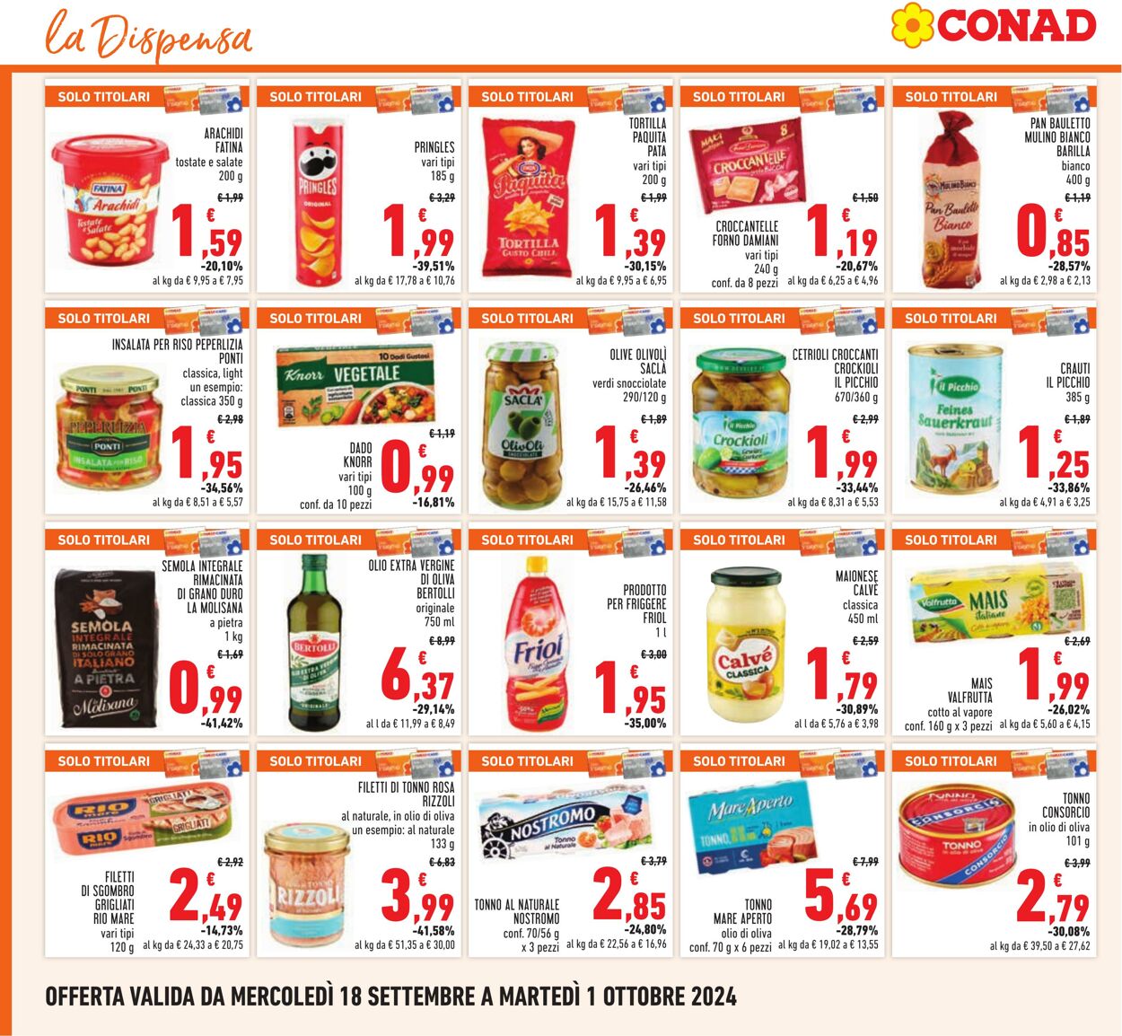 Volantino Conad 18.09.2024 - 01.10.2024