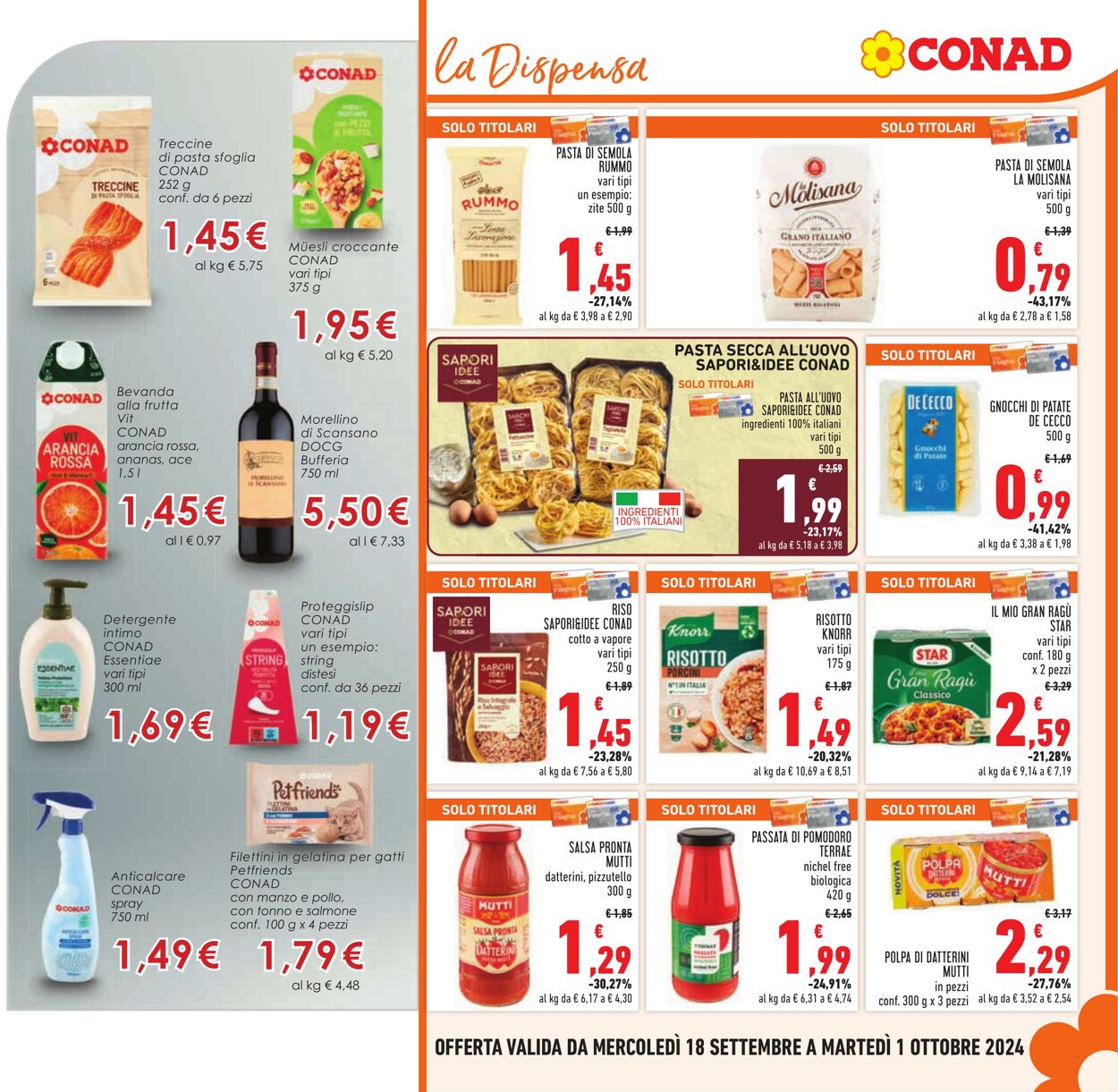 Volantino Conad 18.09.2024 - 01.10.2024