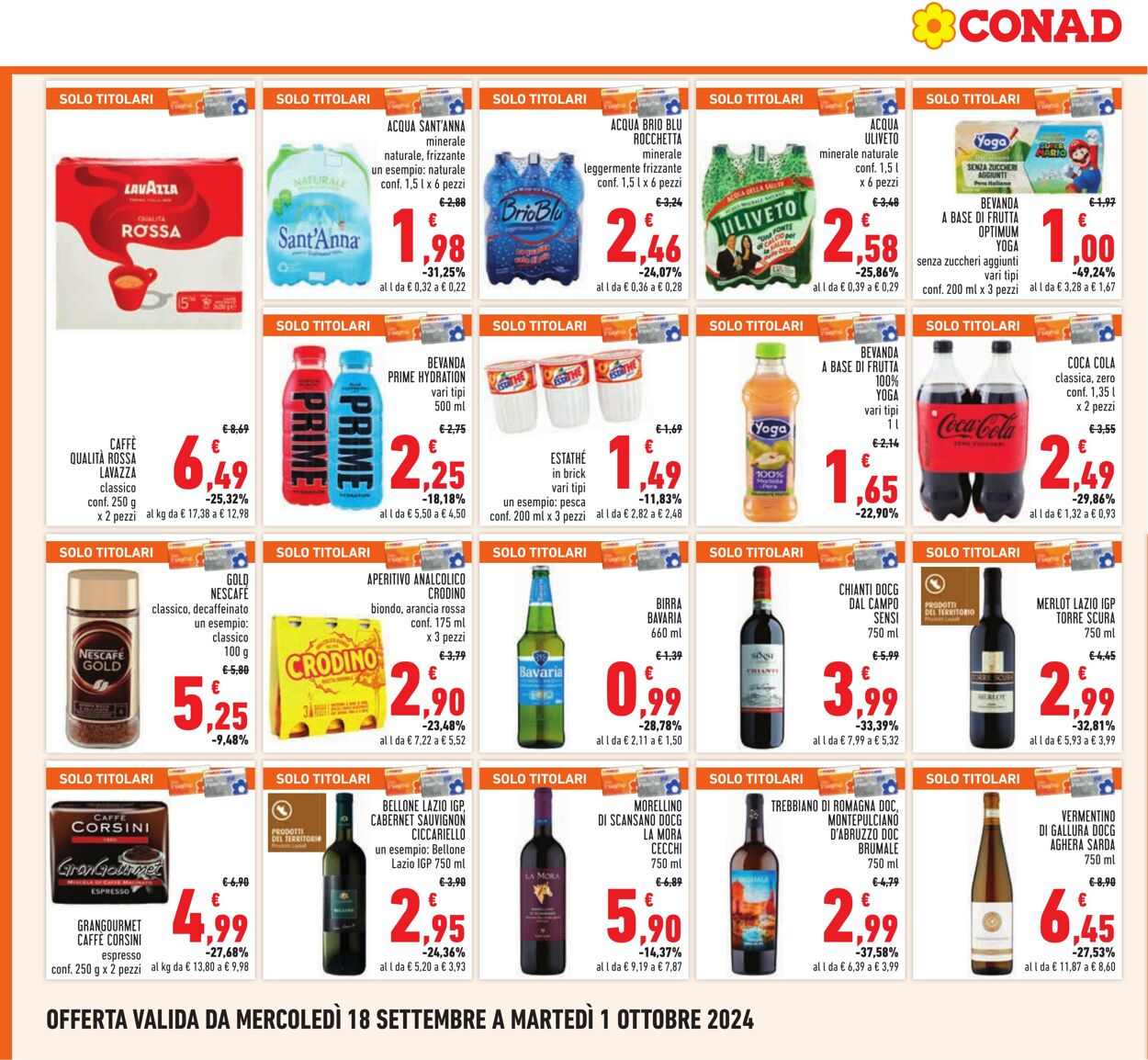 Volantino Conad 18.09.2024 - 01.10.2024