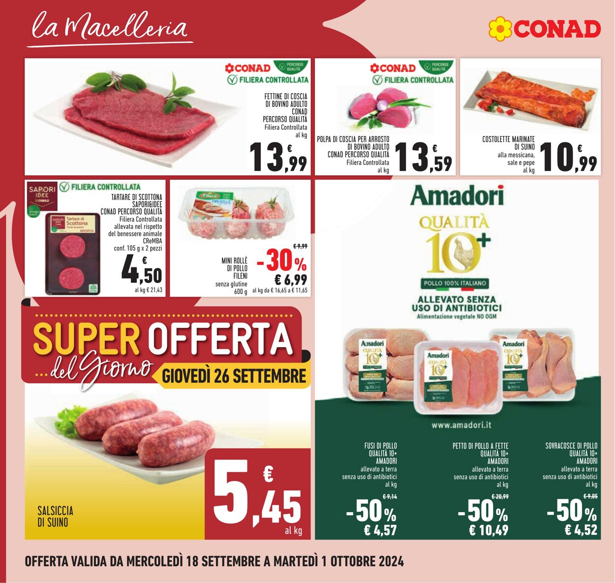 Volantino Conad 18.09.2024 - 01.10.2024