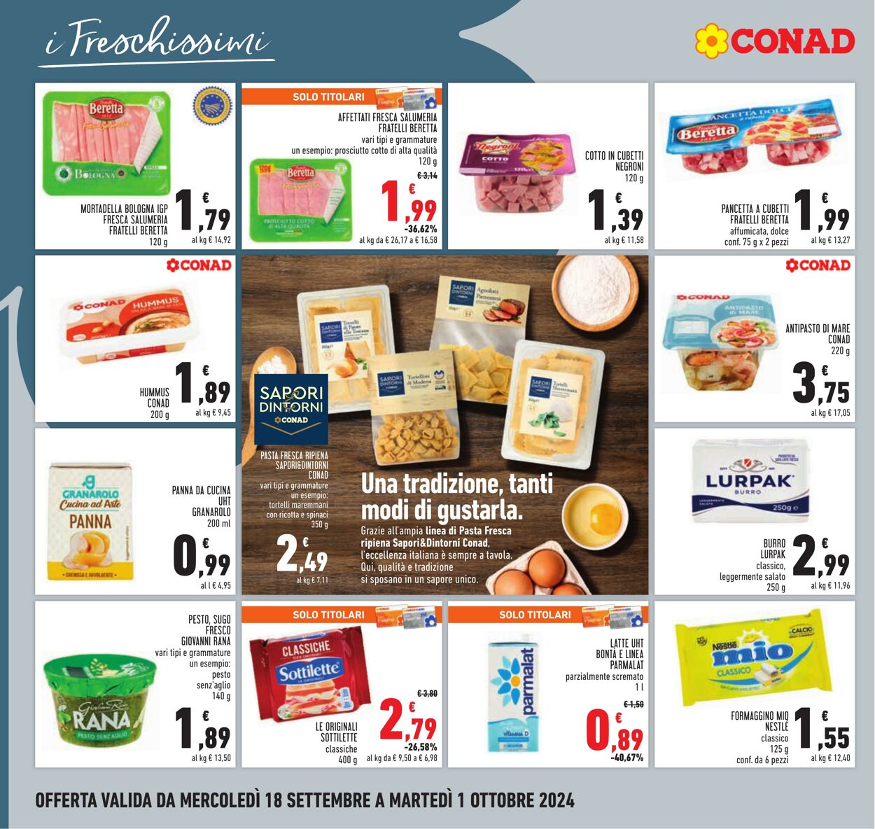 Volantino Conad 18.09.2024 - 01.10.2024