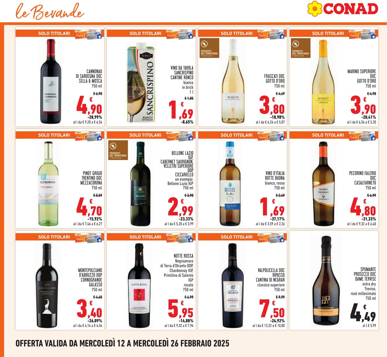 Volantino Conad 12.02.2025 - 26.02.2025