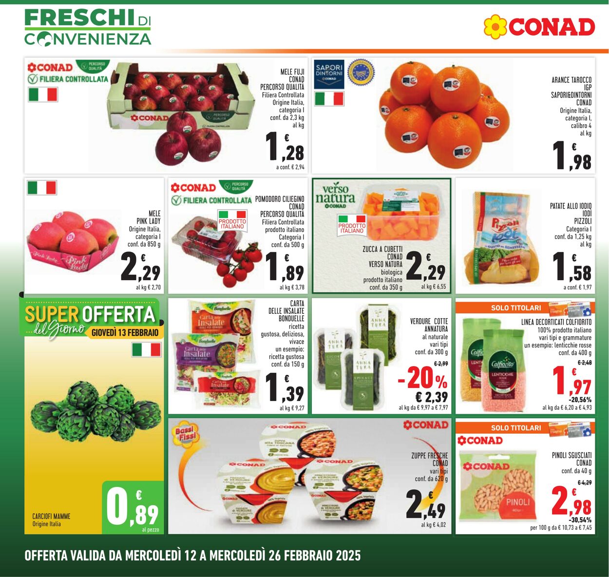 Volantino Conad 12.02.2025 - 26.02.2025