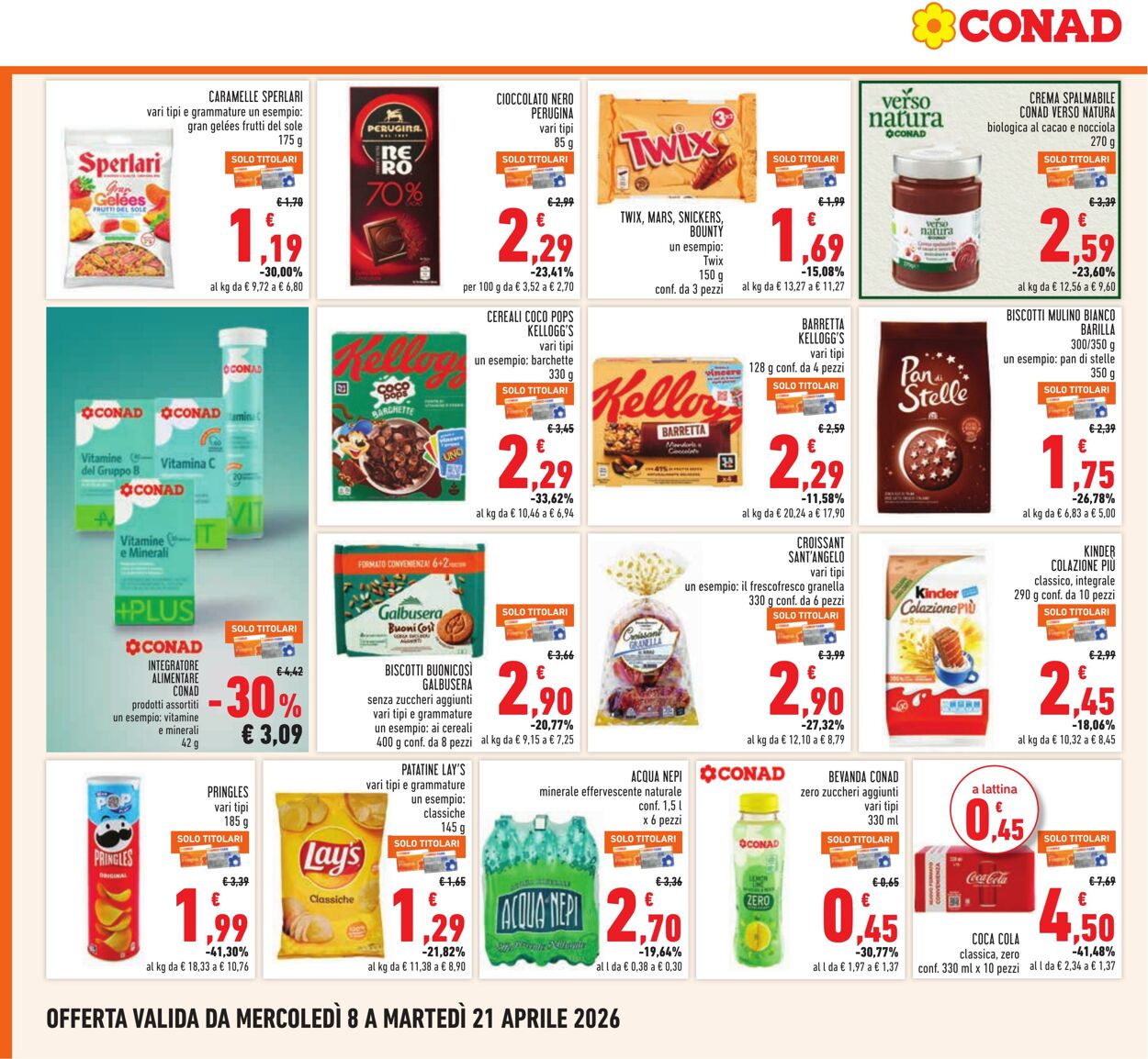 Volantino Conad 08.03.2026 - 21.04.2026