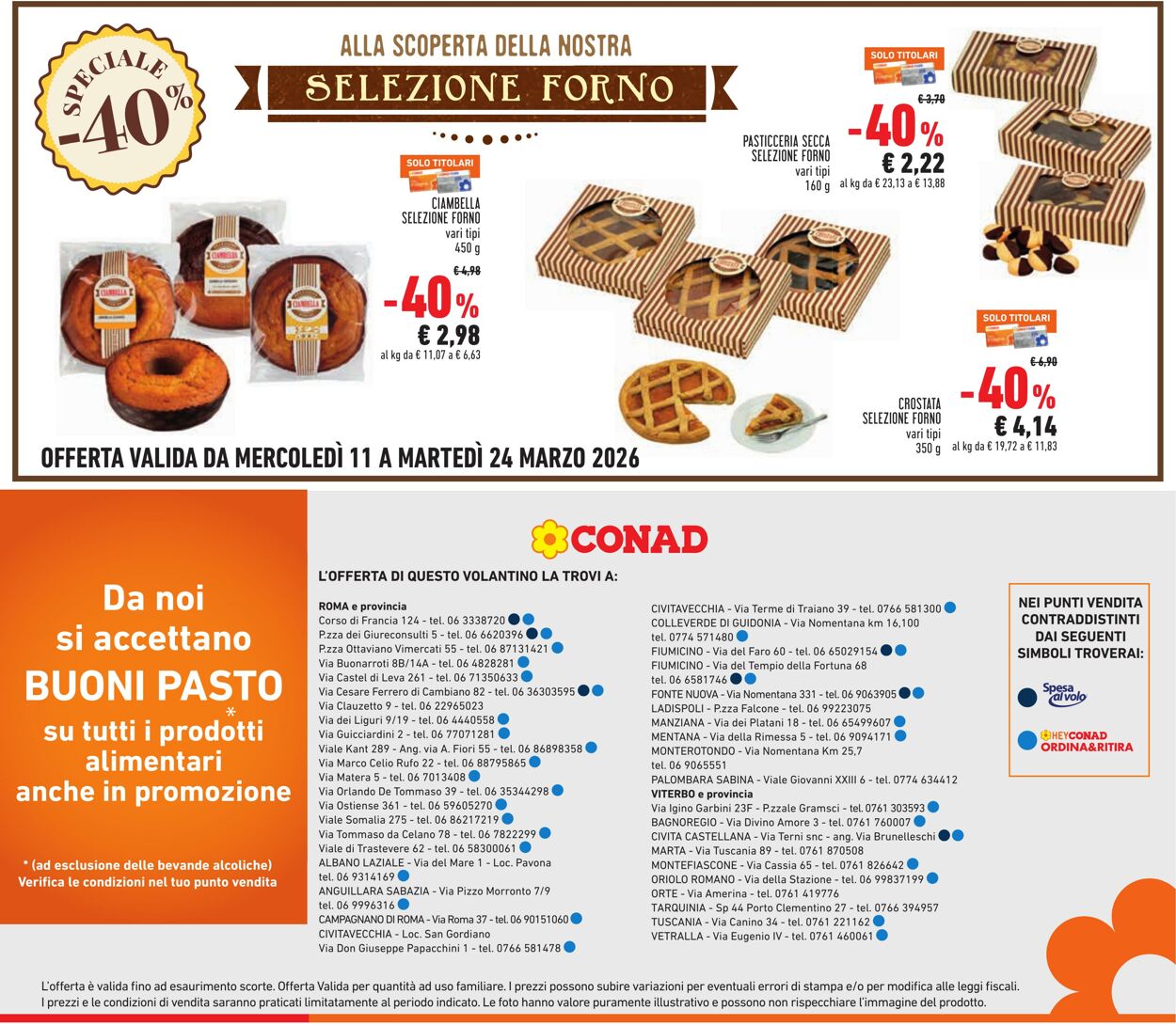 Volantino Conad 11.03.2026 - 24.03.2026