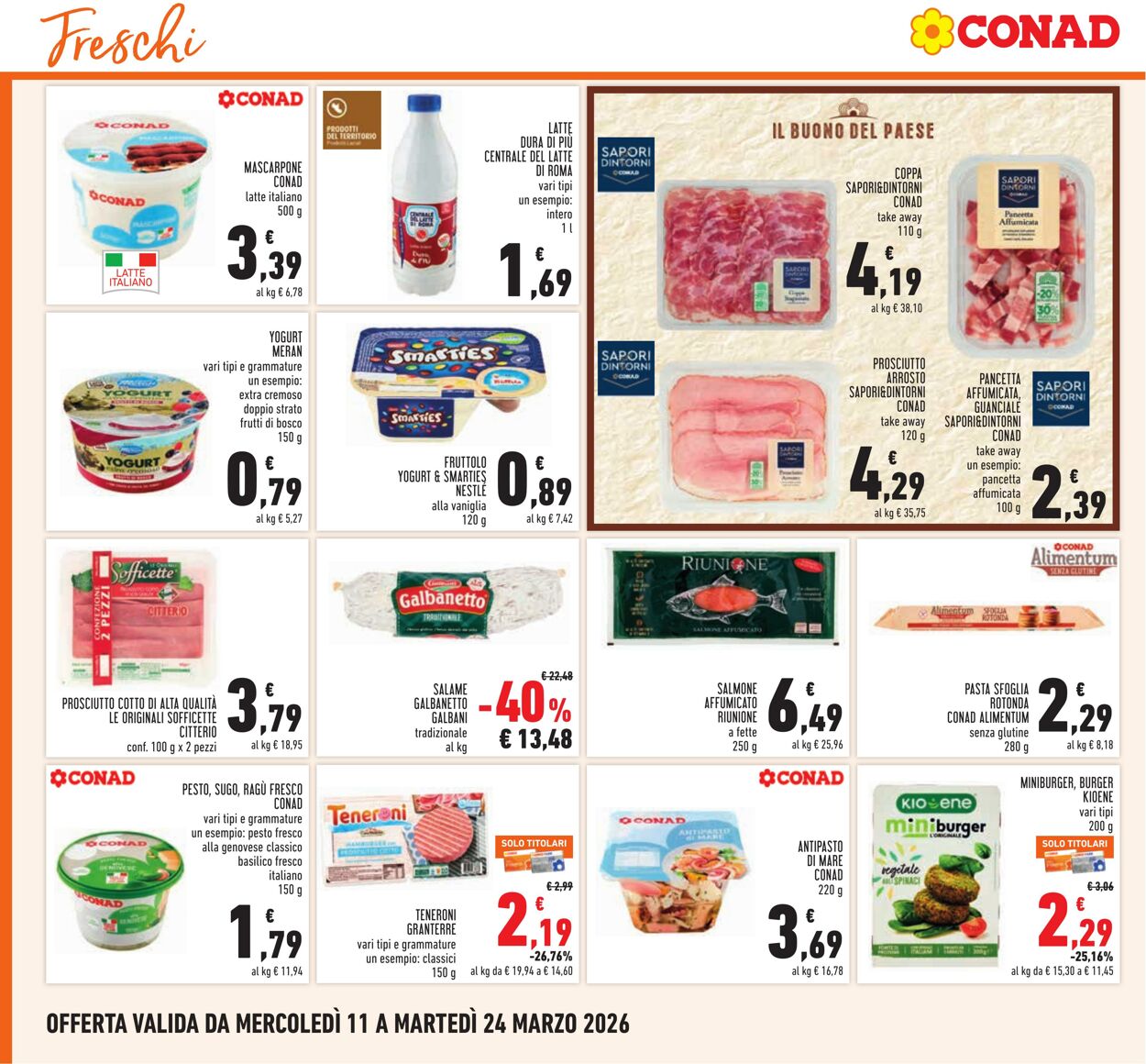 Volantino Conad 11.03.2026 - 24.03.2026