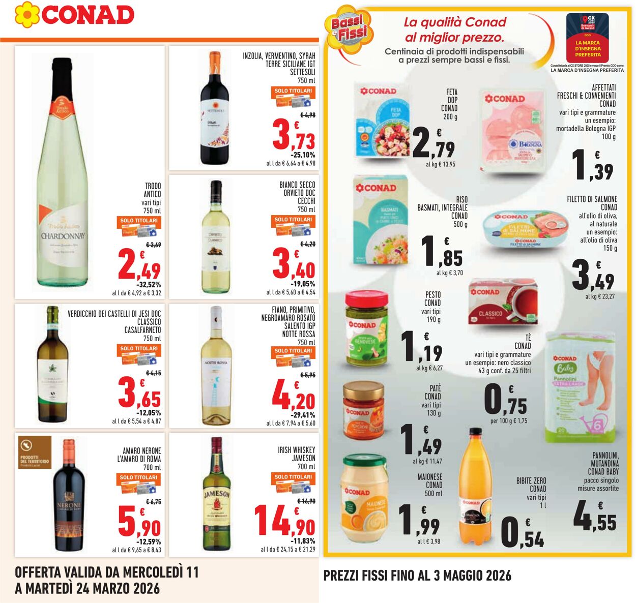 Volantino Conad 11.03.2026 - 24.03.2026