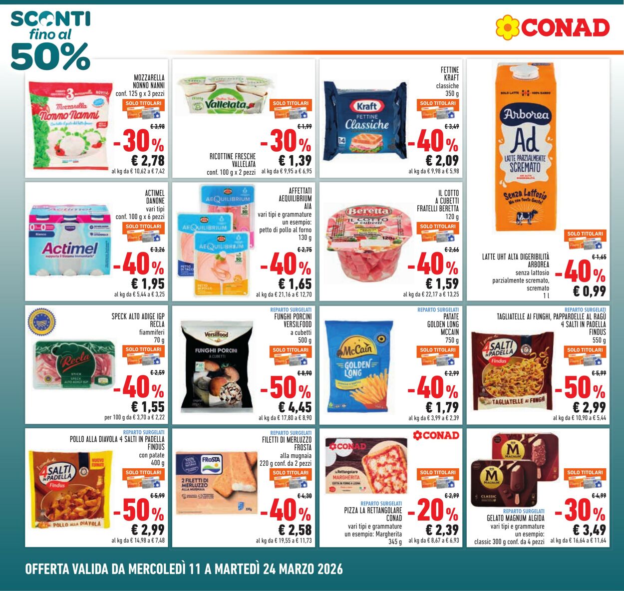 Volantino Conad 11.03.2026 - 24.03.2026