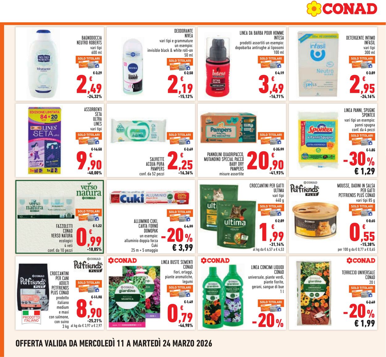 Volantino Conad 11.03.2026 - 24.03.2026