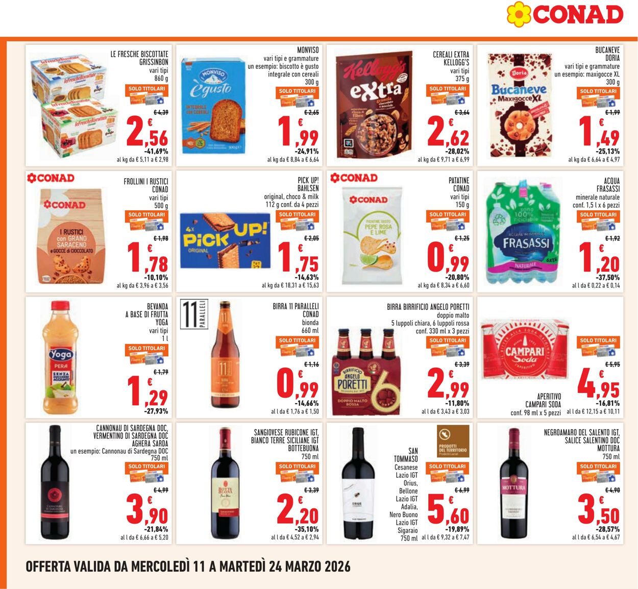 Volantino Conad 11.03.2026 - 24.03.2026