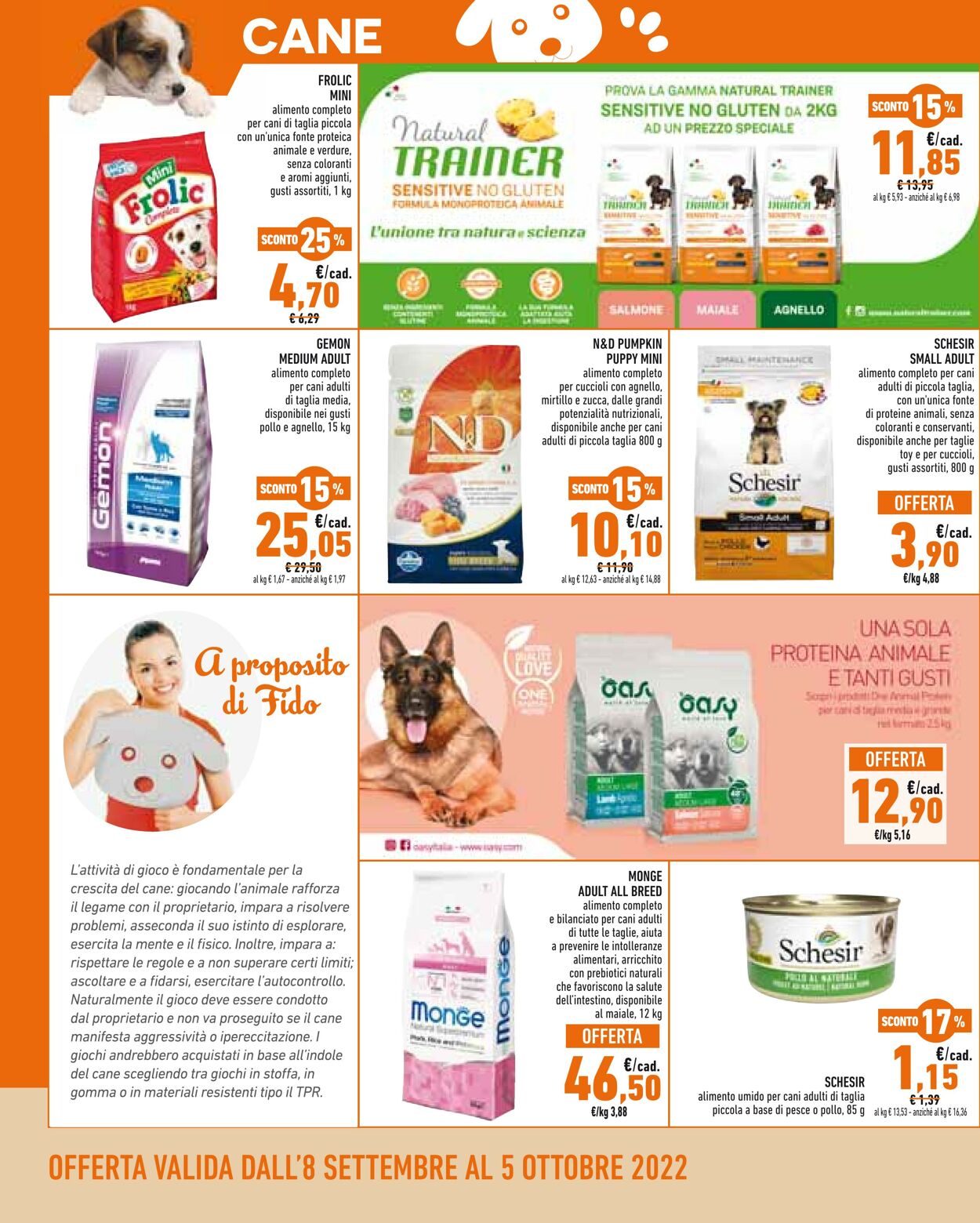 Volantino Conad 08.09.2022 - 05.10.2022